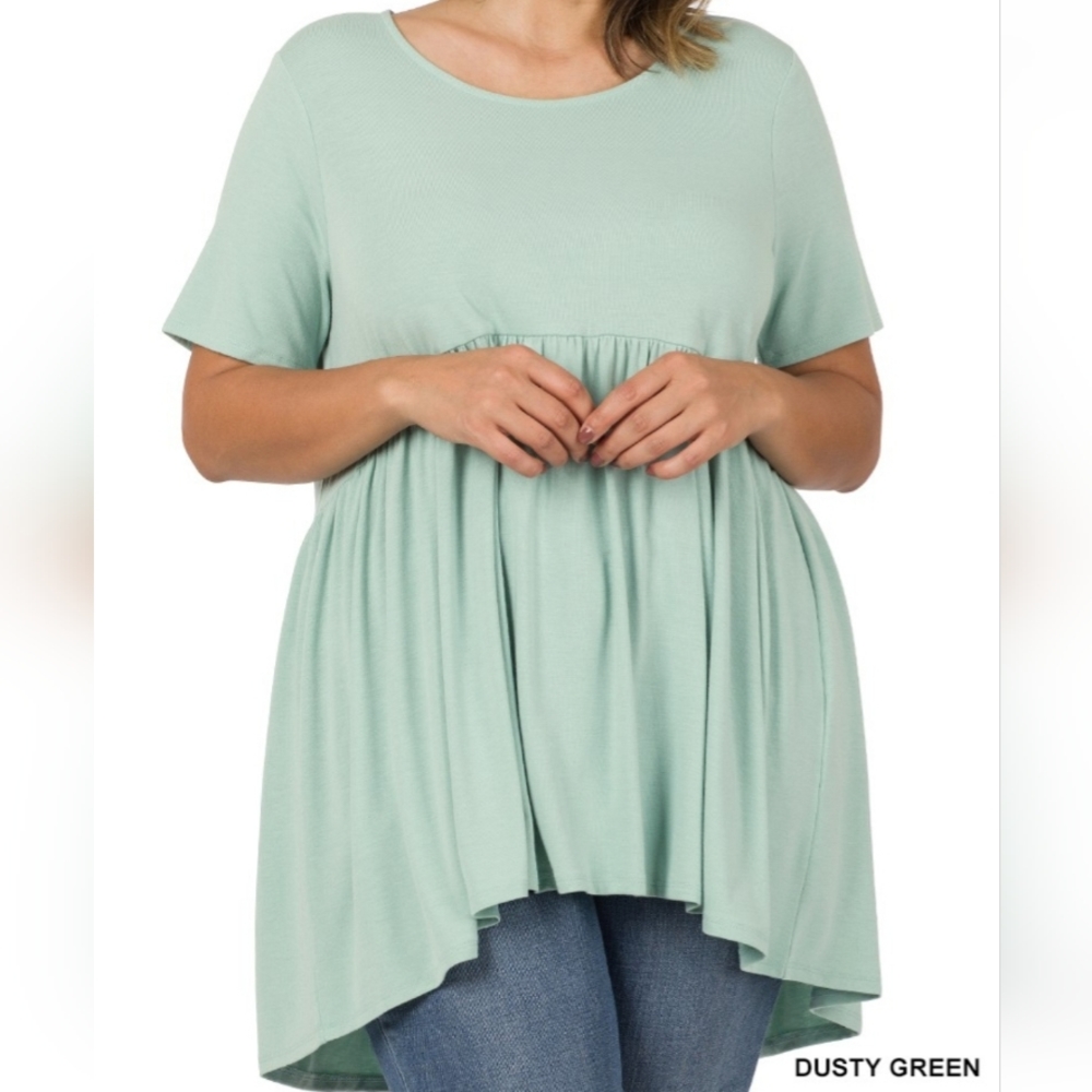 Zenana Babydoll Blouse NWT